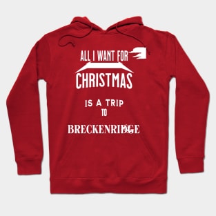 All i want for Christmas is a trip to Breckenridge Hoodie